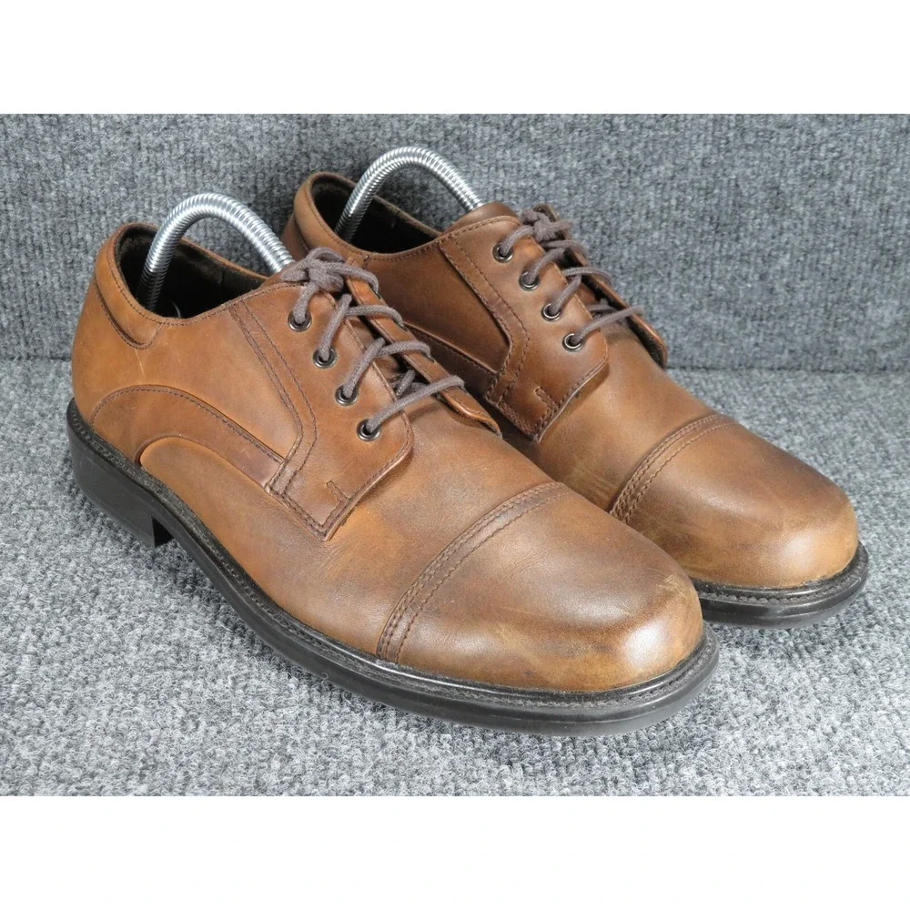 Nunn Bush Cap Toe Oxford Dress Shoe Men's Size 9M Brown Comfort  81480--02